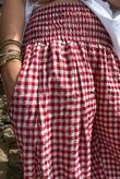 Nonni Gingham Bloomer Pant Sangria